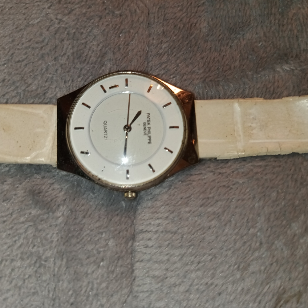Vintage Patek Philippe Silver/White Dial With Band Women's Watch